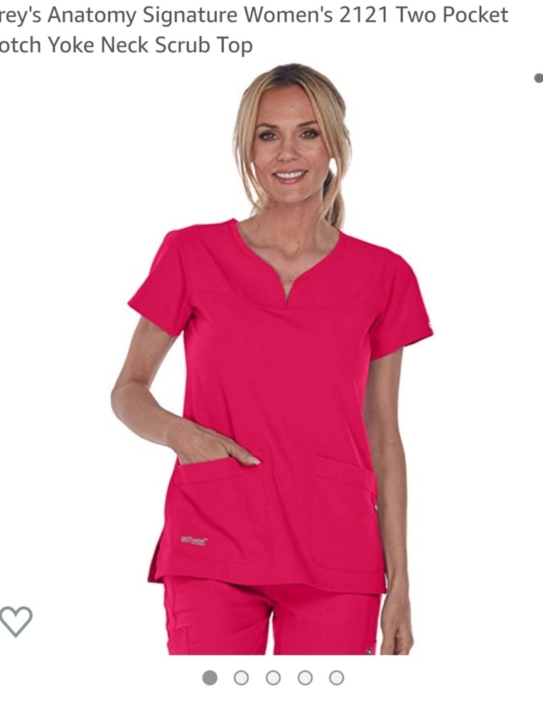 Grey's anatomy watermelon scrubs xs petite
